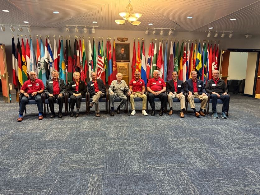 This week was incredible, honoring our new Eagles for our 44th year. Our Eagle, 103-year-old John “Lucky” Luckadoo. He flew in a H55 electric aircraft with Eagle André Borschberg. After flying, Lucky stood &amp; spoke to us on the 80th anniversary of Victory in Europe #aviation #VE80