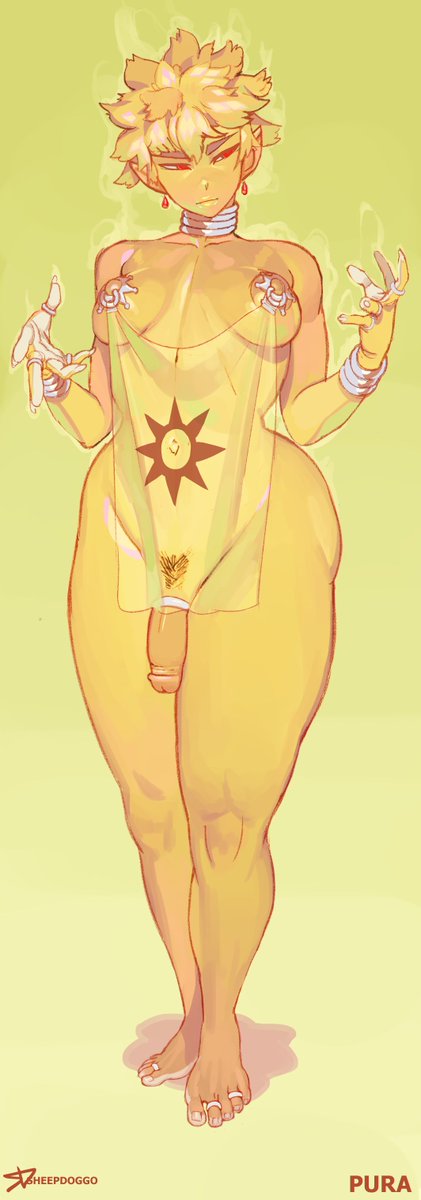 Sometime ago, made a folder for the antagonists of the Hexlove brothel. Purah being one of them, a deviant lumen (light)elf from a newer brothel across the street.