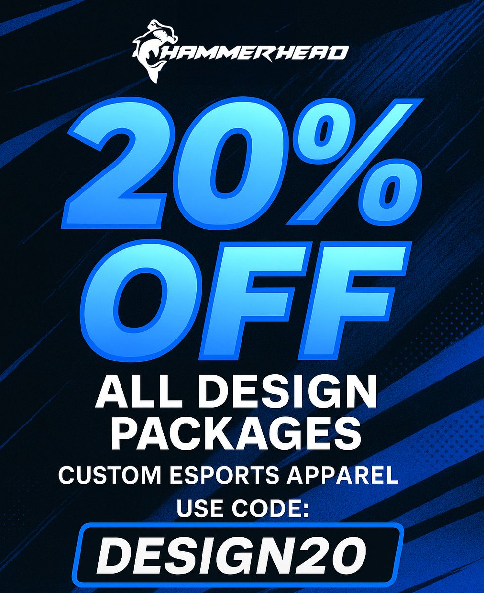 DISCOUNT ALERT 🚨🦈

We are running a HUGE 20% OFF, all design package discount! This will be running for 1 week only! 🔥

'DESIGN20' - hammerheadsports.co.uk/customteamwear

If you're looking to open your own store or add more products to a current store, this is your chance to upgrade 👊