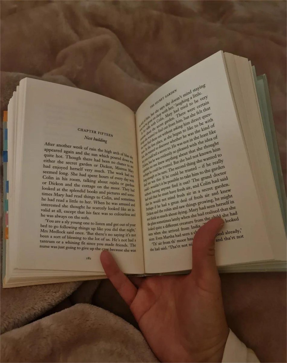 Ending the day with a good book in hand. There's something magical about getting lost in a story before drifting off into dreams. 📚