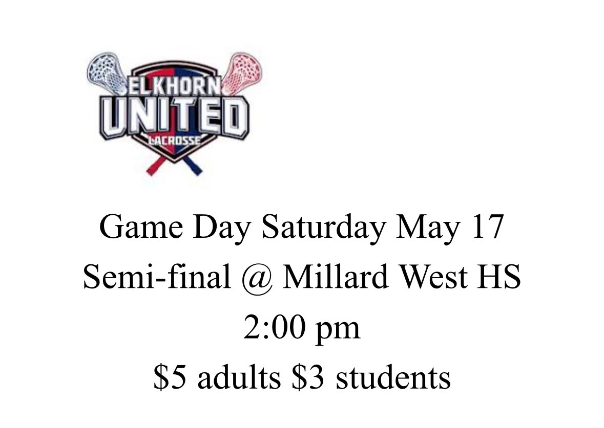 ROrtmeier's tweet image. Good Luck to Elkhorn United next weekend!  #rollstorm