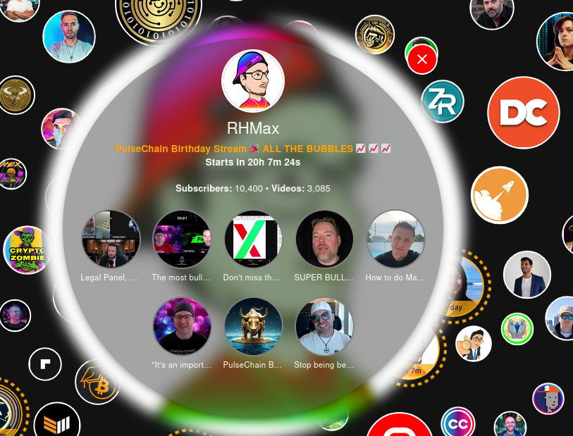 HEX PulseChain streamers check your bubble!

cryptovideos.io