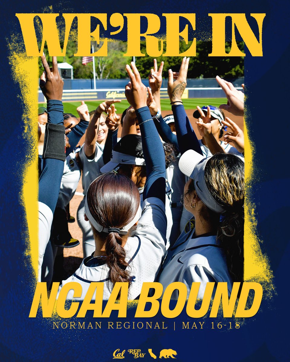 Cal Softball (@calsb) on Twitter photo TIME TO GO DANCING 💃
For the third consecutive season, the Bears are heading to the <a href="/NCAASoftball/">NCAA Softball</a> Tournament!
#GoBears TIME TO GO DANCING 💃
For the third consecutive season, the Bears are heading to the <a href="/NCAASoftball/">NCAA Softball</a> Tournament!
#GoBears