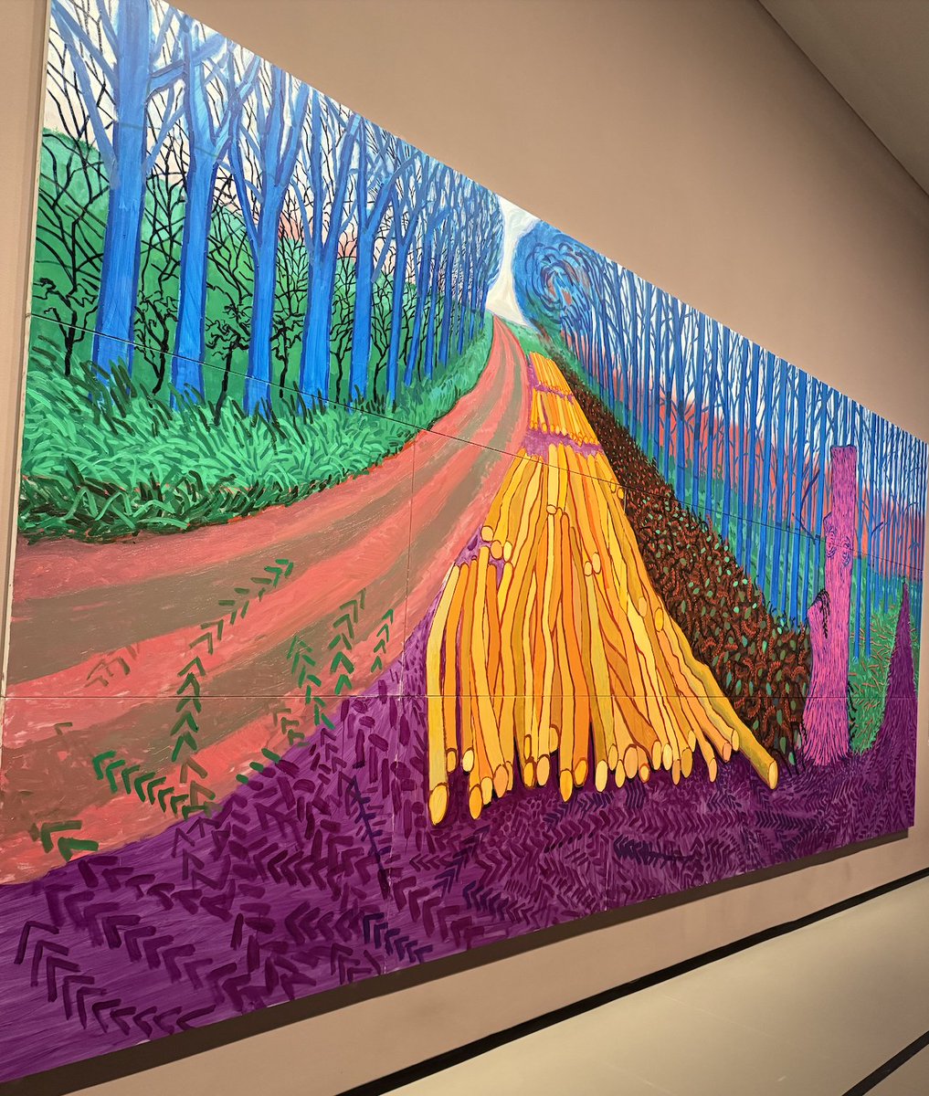 nanransohoff's tweet image. This weekend I got to see the new David Hockney exhibit and was sort of..awestruck, so wrote down a few reflections. IMO very much worth going if you're nearby!
nanransohoff.com/Some-reflectio…
