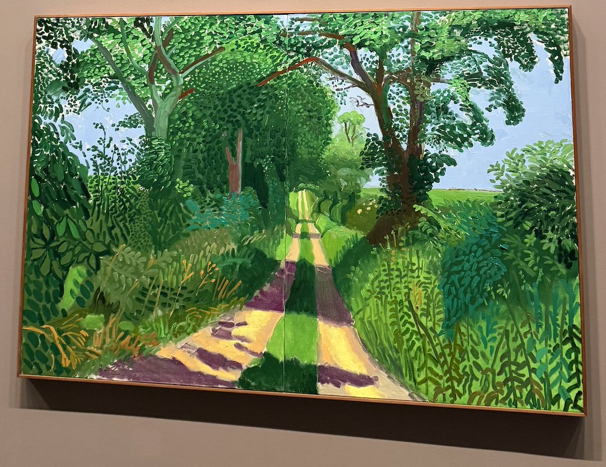 nanransohoff's tweet image. This weekend I got to see the new David Hockney exhibit and was sort of..awestruck, so wrote down a few reflections. IMO very much worth going if you're nearby!
nanransohoff.com/Some-reflectio…