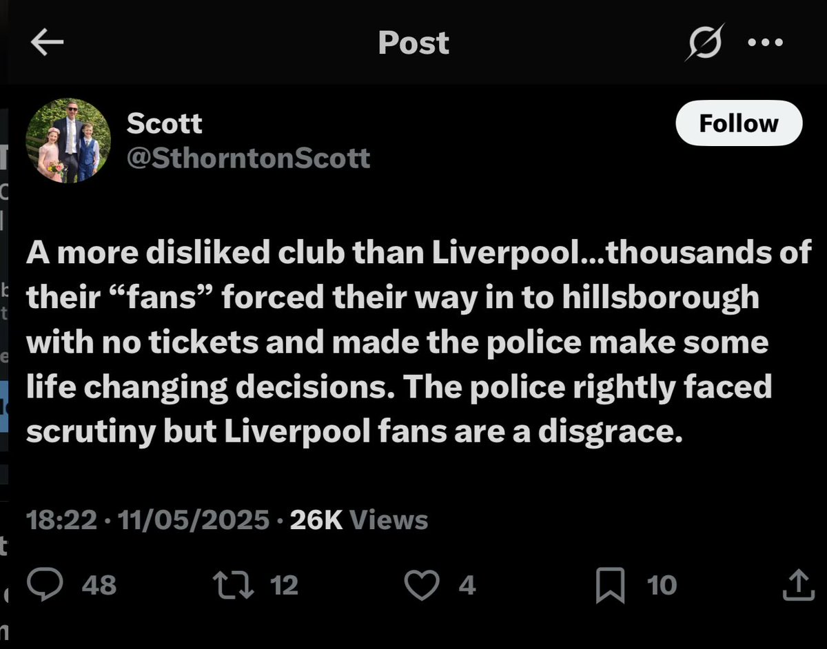 Why did you delete your Hillsborough tweets lad <a href="/SthorntonScott/">Scott</a> ??? Worried Russell, Lisa and Becki are going to have words with you tomorrow at work??? Don’t worry, I’ve got it saved for you and them.