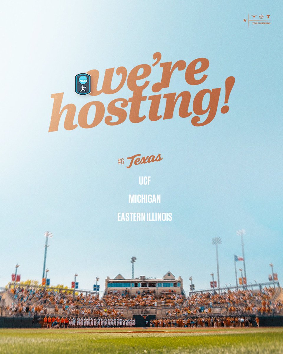 the Austin regional 🤘

#HookEm | <a href="/NCAASoftball/">NCAA Softball</a>