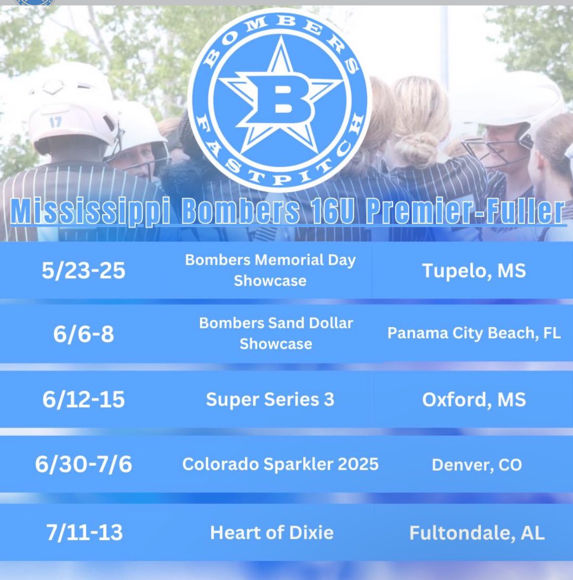 izziwalker_2027's tweet photo. Come watch @MsBombersfuller this summer at our tournaments!! https://t.co/WPfGW1HFbV