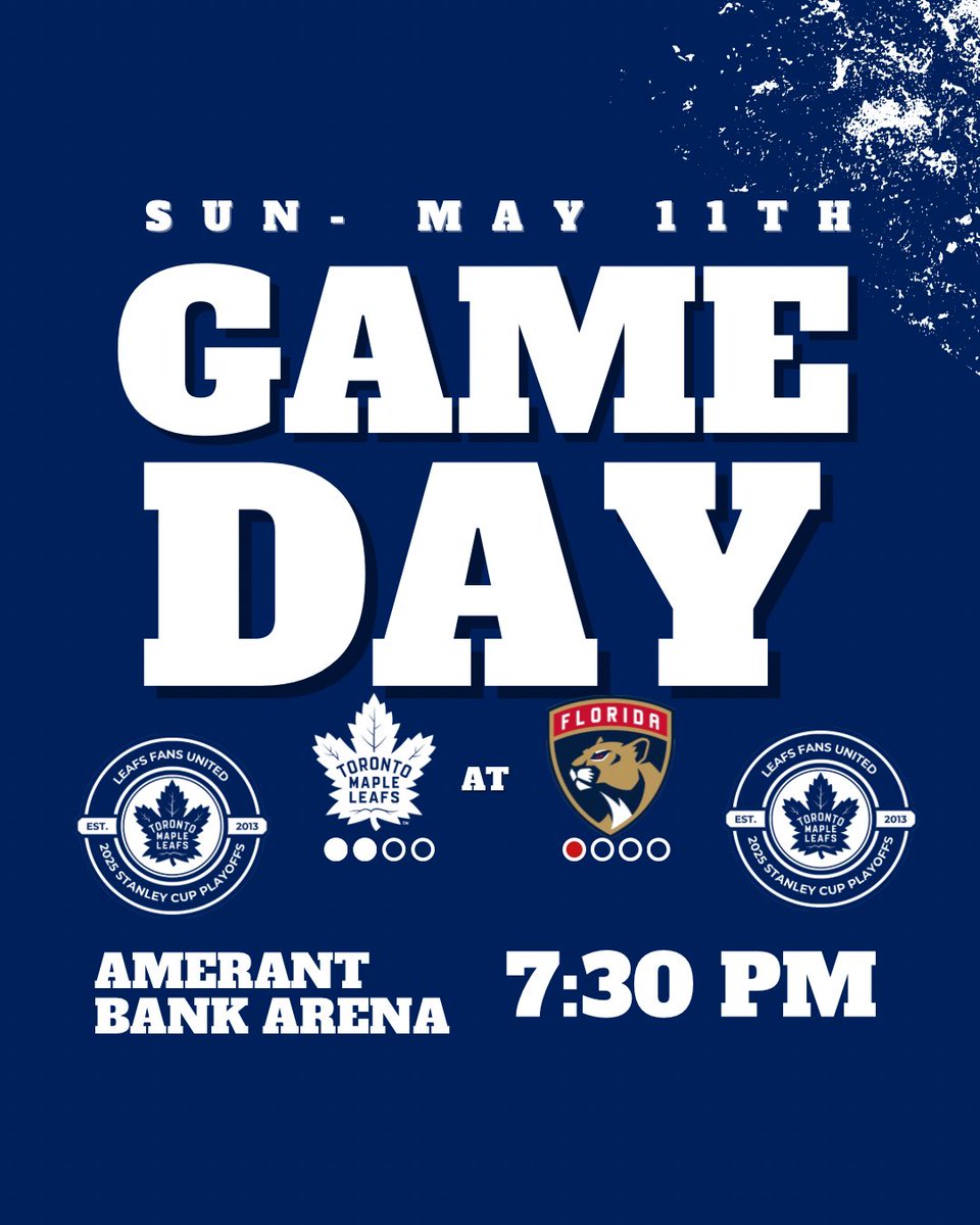 GAME TIME!

GO LEAFS GO 💙💙

#LeafsForever
