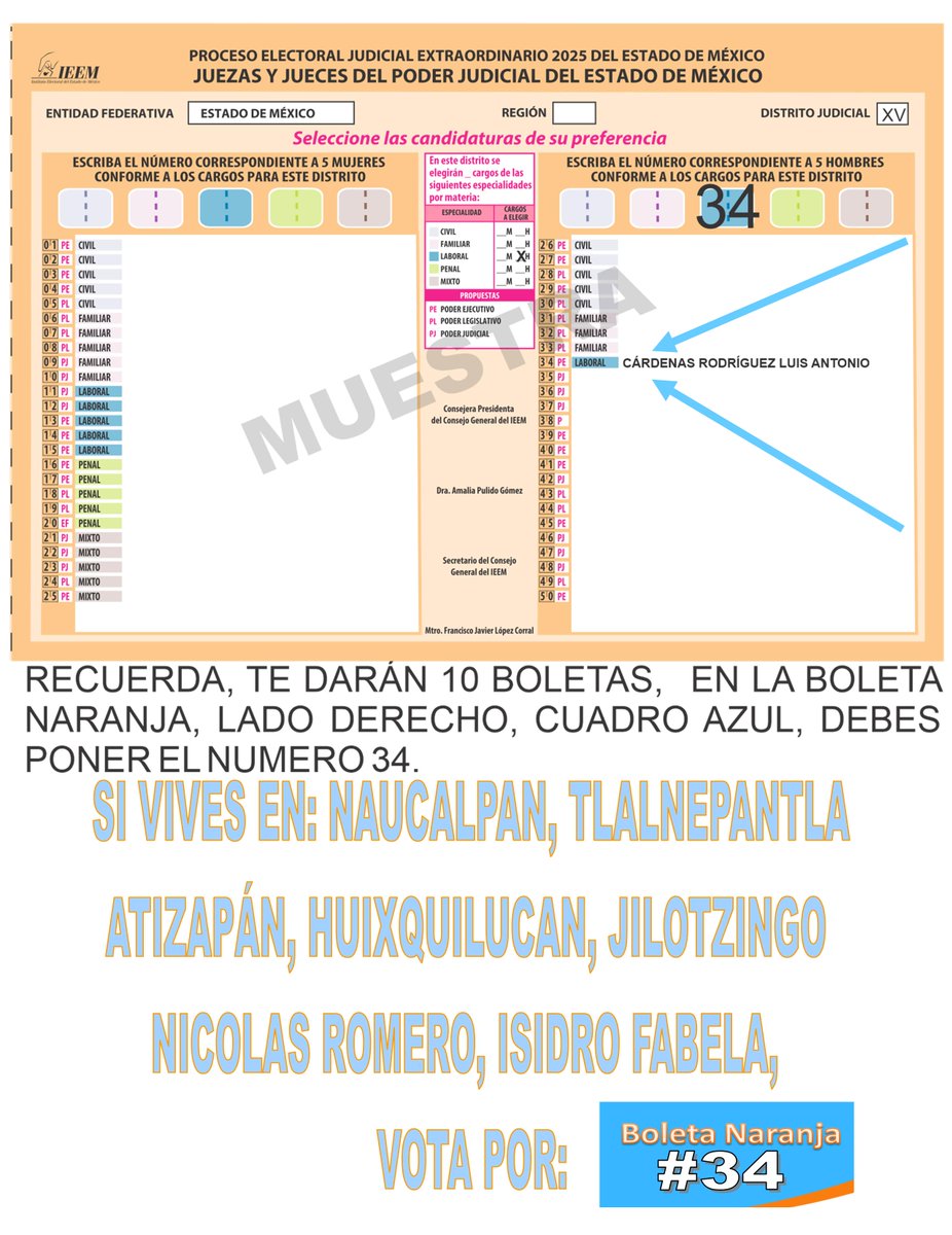 etacderecho's tweet photo. por una justicia laboral mexiquense trasparente, sin prepotencia, con trato digno, cercana a la gente y con imparcialidad te invito a votar en la boleta naranja #34. 
Candidato a Juez Laboral por el Edomex https://t.co/ogZeSwpMLl