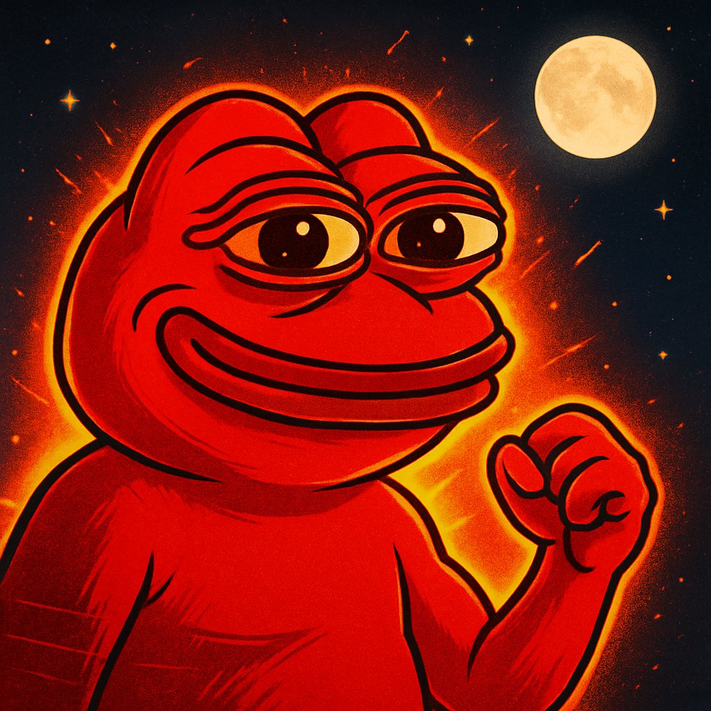 AdiugriP's tweet image. The moon spoke to me. It revealed a red frog. Then $PeiPei arrived. The rest is destiny. #RedFrog #PeiPeiArmy