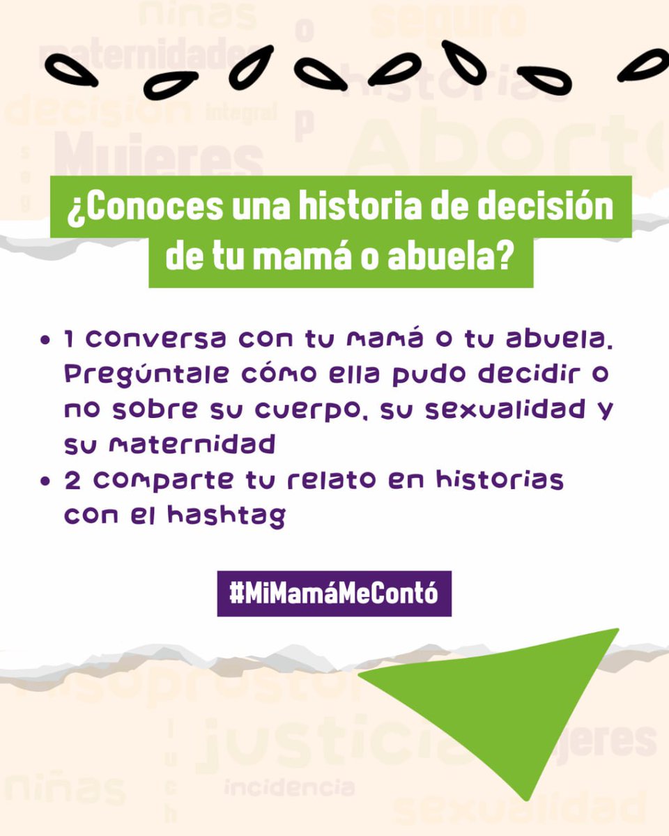 En Ecuador es el día de las madres
#MothersDay 
Queremos recordar las historias que nuestras mamás nos contaron. Historias de decisión, sobre nuestra maternidad, nuestro cuerpo y nuestra sexualidad. 

#MiMamáMeContó