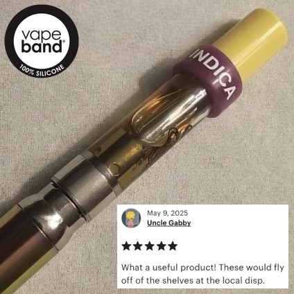 The Cartridge VapeBand® 
VapeBand® is approved by the department of health to protect and identify patient medication.  
Custom made w/ your brand. Contact us today!
vapeband.com 
#CannabisCommunity #mmj #cannabis #MedicalMarijuana #cannabisnews #smokeweed