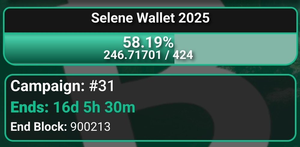 Kallisti.cash π (@kzkallisti) on Twitter photo Just over two weeks remaining on the <a href="/SeleneWallet/">Selene Wallet</a> FundMe, and nearly 60% of the way there!
We appreciate everyone's contributions so far, thank you! ππ
We want to keep delivering value for the BCH ecosystem. These fundraisers have allowed me the privilege of working in BCH Just over two weeks remaining on the <a href="/SeleneWallet/">Selene Wallet</a> FundMe, and nearly 60% of the way there!
We appreciate everyone's contributions so far, thank you! ππ
We want to keep delivering value for the BCH ecosystem. These fundraisers have allowed me the privilege of working in BCH