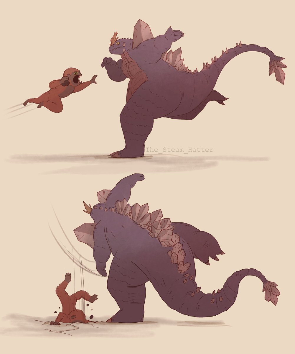 Space Goji has something with kaiju kids tbh #GodzillaXKongSupernova #Spacegodzilla #Godzilla