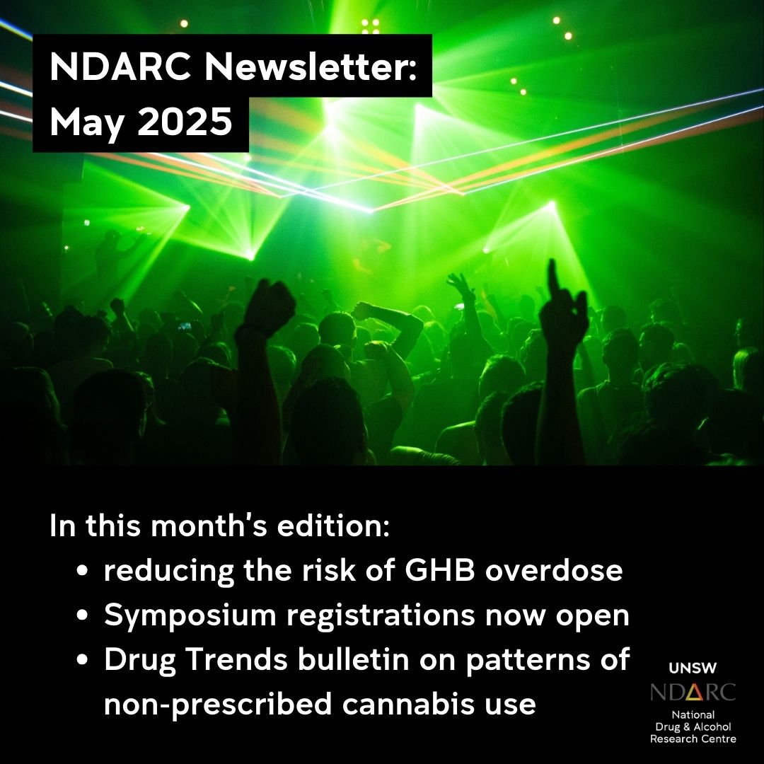 The May 2025 edition of the NDARC newsletter is out now. Catch up on the latest news and events in the #AOD sector.

Read here: us4.campaign-archive.com/?u=90d6d818395…