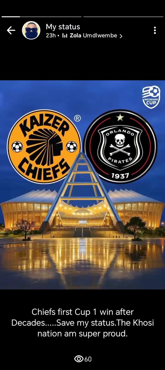 Wongapati's tweet photo. Dear Mr Kaizer.
I have been following Amakhosi Since 1999, never gave up at any given moment...whether we were not getting any trophies until this past Saturday 2nd of May.
My dream is getting the jersey for my Birthday that is on the 28th May, am still emotional.
@KaizerChiefs https://t.co/5cdFxE5Z6H
