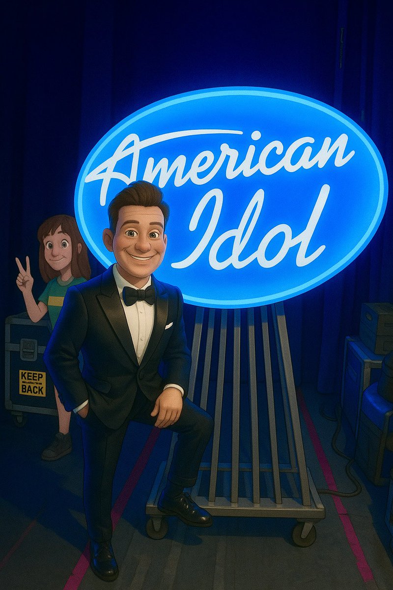 RyanSeacrest's tweet image. Some people change outfits for theme night… I went full animation. @Lin_Manuel’s Disney Mix-Tape Night kicks off on #AmericanIdol. Tune in now!