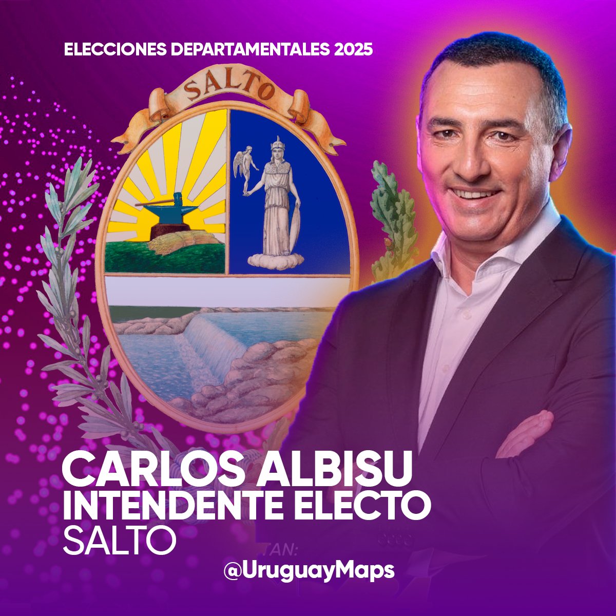 Carlos Albisu, candidato de la Coalición Republicana, es electo intendente de Salto

🗳️ #EleccionesDepartamentalesUY