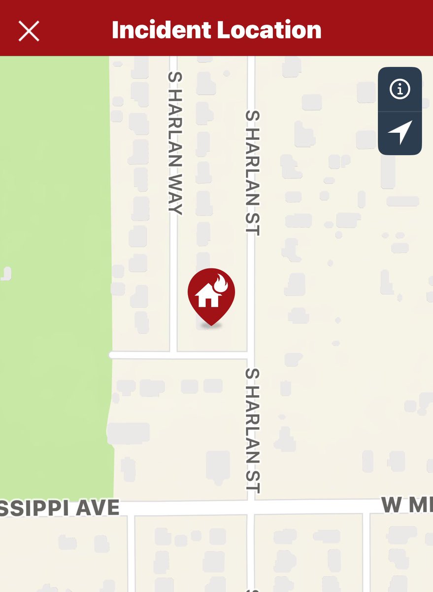 WMFR responding to a structure fire in a single-family home in the 1000 block of S. Harlan Way in Lakewood. Several 911 calls indicated neighbors could see smoke and flames. Everyone is believed to be out of the structure. Updates to follow.