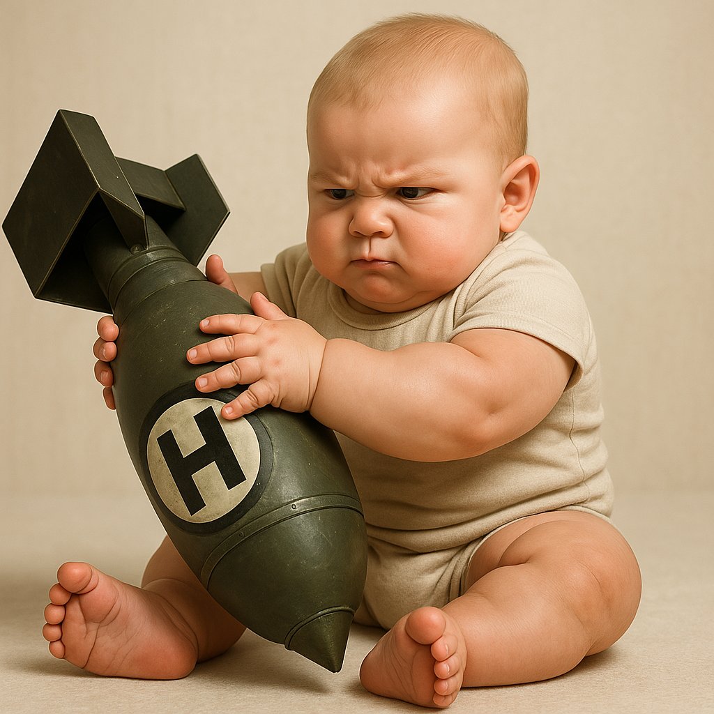 A @fxw7m ganhando da <a href="/FURIA/">FURIA</a> hj foi literalmente essa imagem, bebê vs bomba de hidrogênio, mas o bebê ganha