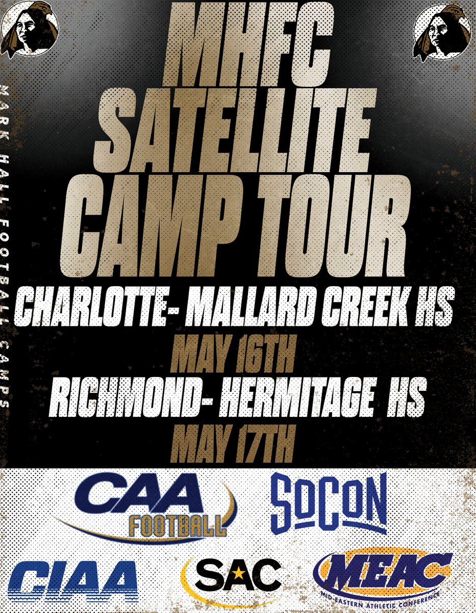 Mark Hall (@coachhalluncp) on Twitter photo 🚨HUGE weekend ahead for <a href="/UNCP_Football/">UNCP Braves Football</a>. Friday Night Lights in CHARLOTTE & our last stop in VA in Richmond on Saturday!! Camp season has been on 🔥for #BraveNation!! Come COMPETE & EARN AN OFFER!!
Sign Up Now:
CLT: markhallfootballcamps.com/event-details-…
RVA: markhallfootballcamps.com/event-details-… 🚨HUGE weekend ahead for <a href="/UNCP_Football/">UNCP Braves Football</a>. Friday Night Lights in CHARLOTTE & our last stop in VA in Richmond on Saturday!! Camp season has been on 🔥for #BraveNation!! Come COMPETE & EARN AN OFFER!!
Sign Up Now:
CLT: markhallfootballcamps.com/event-details-…
RVA: markhallfootballcamps.com/event-details-…