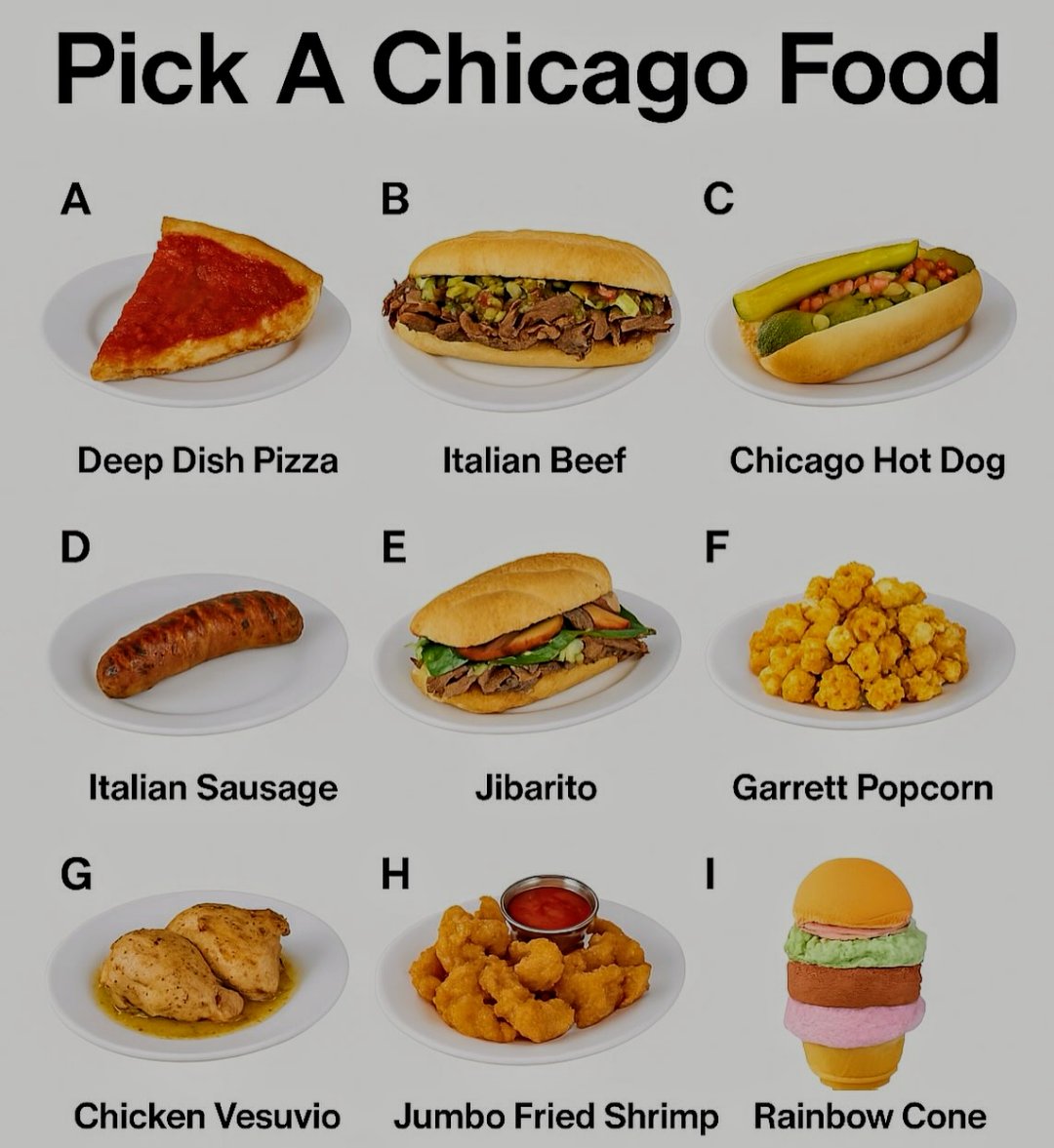 Which food is the GOAT of Chicago?