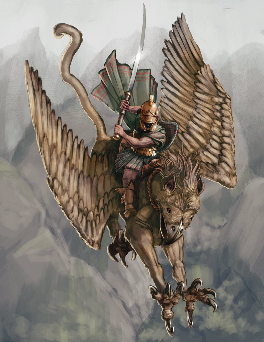 LordGood_'s tweet image. Thracian... pterohetairos?
The ultimate anti-pegasus air cavalry