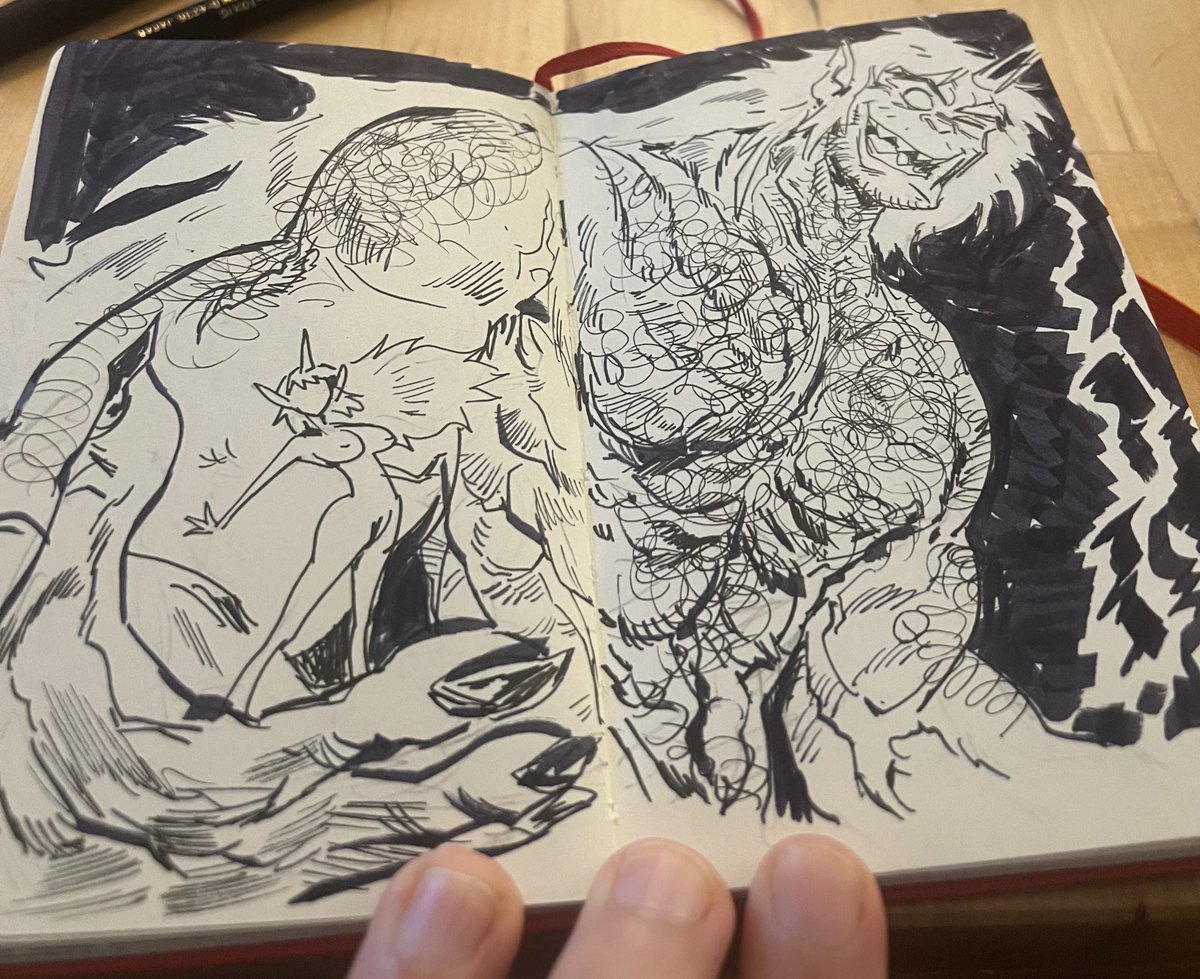 ianlaser's tweet image. Some recent ink drawings on paper