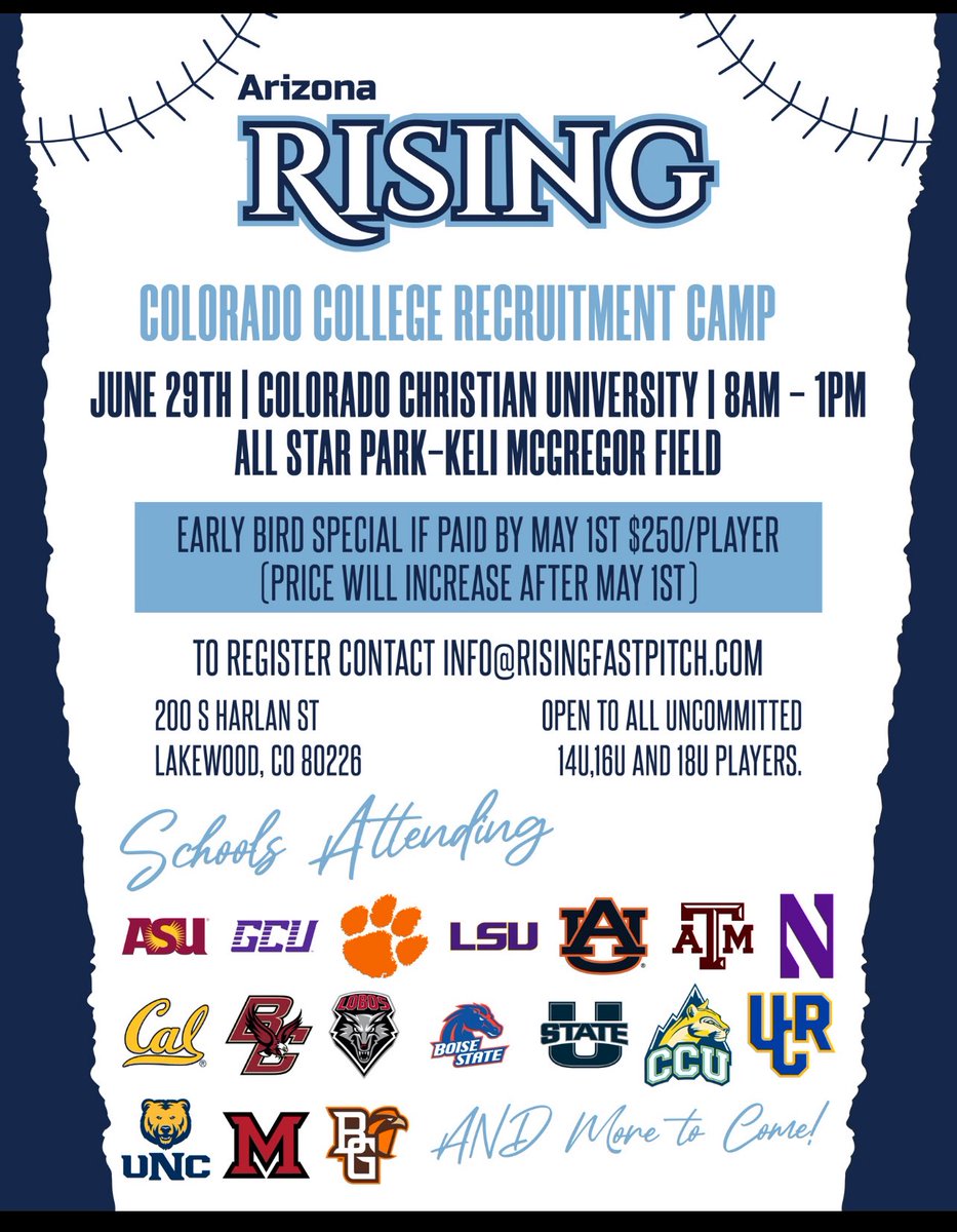 Thailee Jones (@jonesthail2026) on Twitter photo If you’re in town come check out AZ Rising camp.!! Hope to see you there.!! <a href="/AAMU_Softball/">Alabama A&M Softball</a> <a href="/BrianDaley001/">Coach B. Daley</a> <a href="/CSUDHsoftball/">Toros Softball</a> <a href="/FLCSkyhawks/">Fort Lewis Skyhawks</a> <a href="/UTEPSoftball/">UTEP Softball</a> <a href="/MVSUDevilSports/">Mississippi Valley State Athletics</a> If you’re in town come check out AZ Rising camp.!! Hope to see you there.!! <a href="/AAMU_Softball/">Alabama A&M Softball</a> <a href="/BrianDaley001/">Coach B. Daley</a> <a href="/CSUDHsoftball/">Toros Softball</a> <a href="/FLCSkyhawks/">Fort Lewis Skyhawks</a> <a href="/UTEPSoftball/">UTEP Softball</a> <a href="/MVSUDevilSports/">Mississippi Valley State Athletics</a>