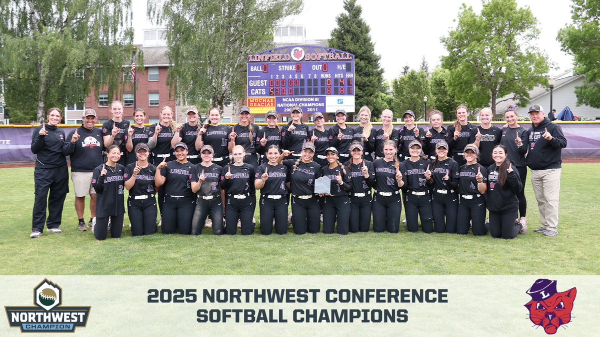 Northwest Conference (@northwestconf) on Twitter photo Linfield Wildcats Claim Victory at the 2025 Northwest Conference Softball Championships <a href="/LinfieldCatball/">Linfield Softball</a> <a href="/linfieldsports/">Linfield Athletics</a>
nwcsports.com/news/2025/5/11… Linfield Wildcats Claim Victory at the 2025 Northwest Conference Softball Championships <a href="/LinfieldCatball/">Linfield Softball</a> <a href="/linfieldsports/">Linfield Athletics</a>
nwcsports.com/news/2025/5/11…