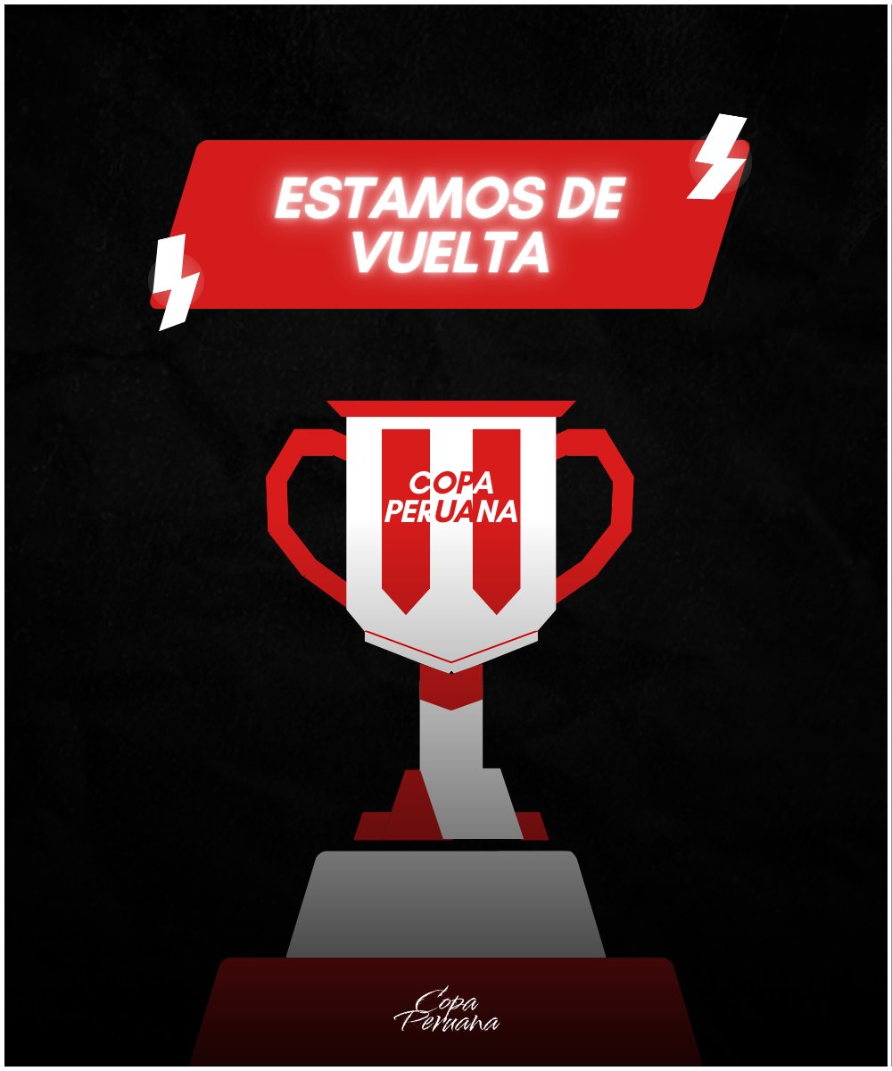 ¡Estamos de vuelta! Y con una nueva competición para este mes 🇵🇪🔥

¡Atentos que las inscripciones empiezan pronto! Así que a preparar a sus equipos 💪

¡Continúa leyendo para más información sobre la competencia!

#CopaPeruana2025