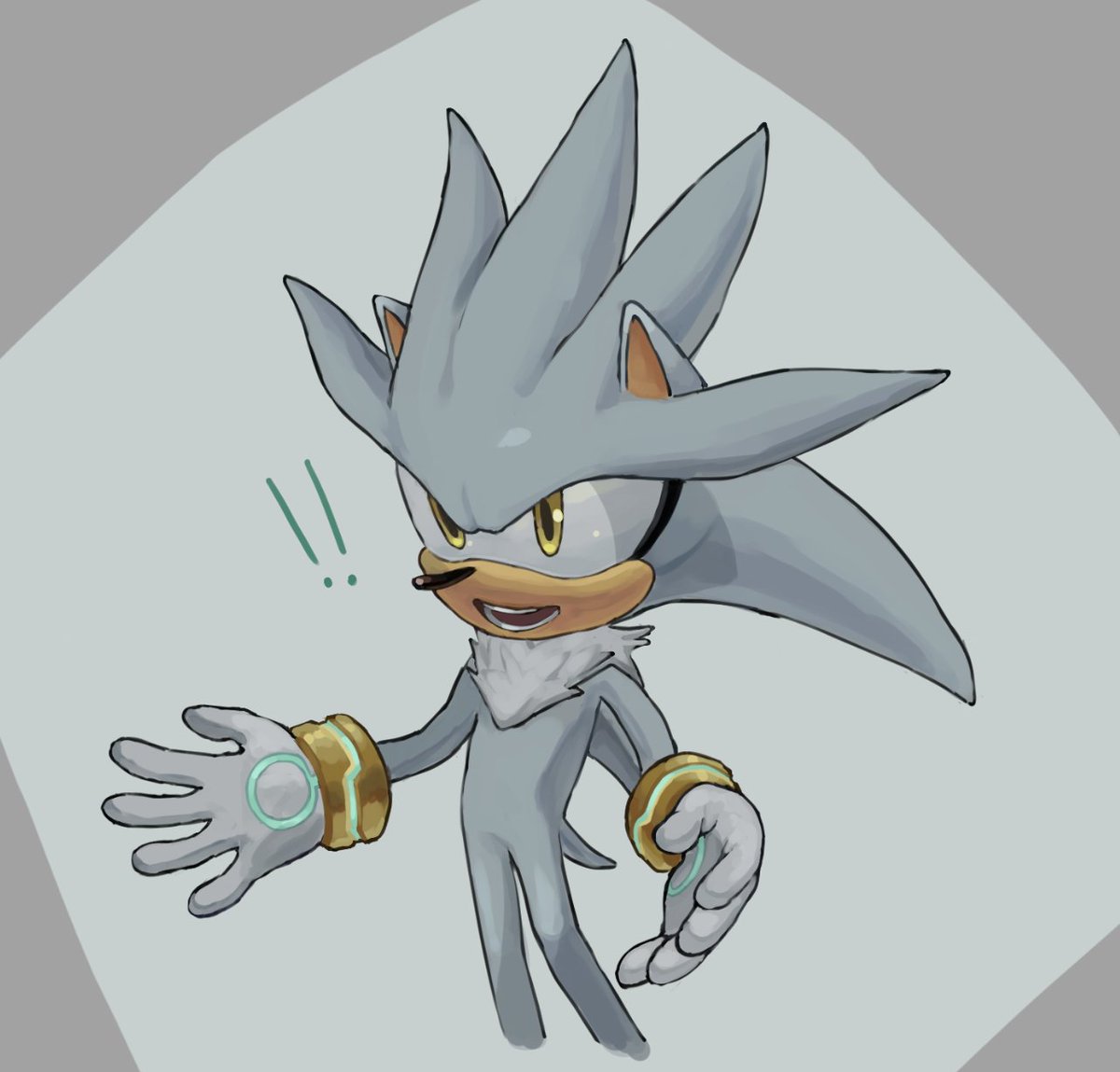 cicirca_'s tweet image. aa wait i never posted this doodle! This one's a little old #SilverTheHedgehog
