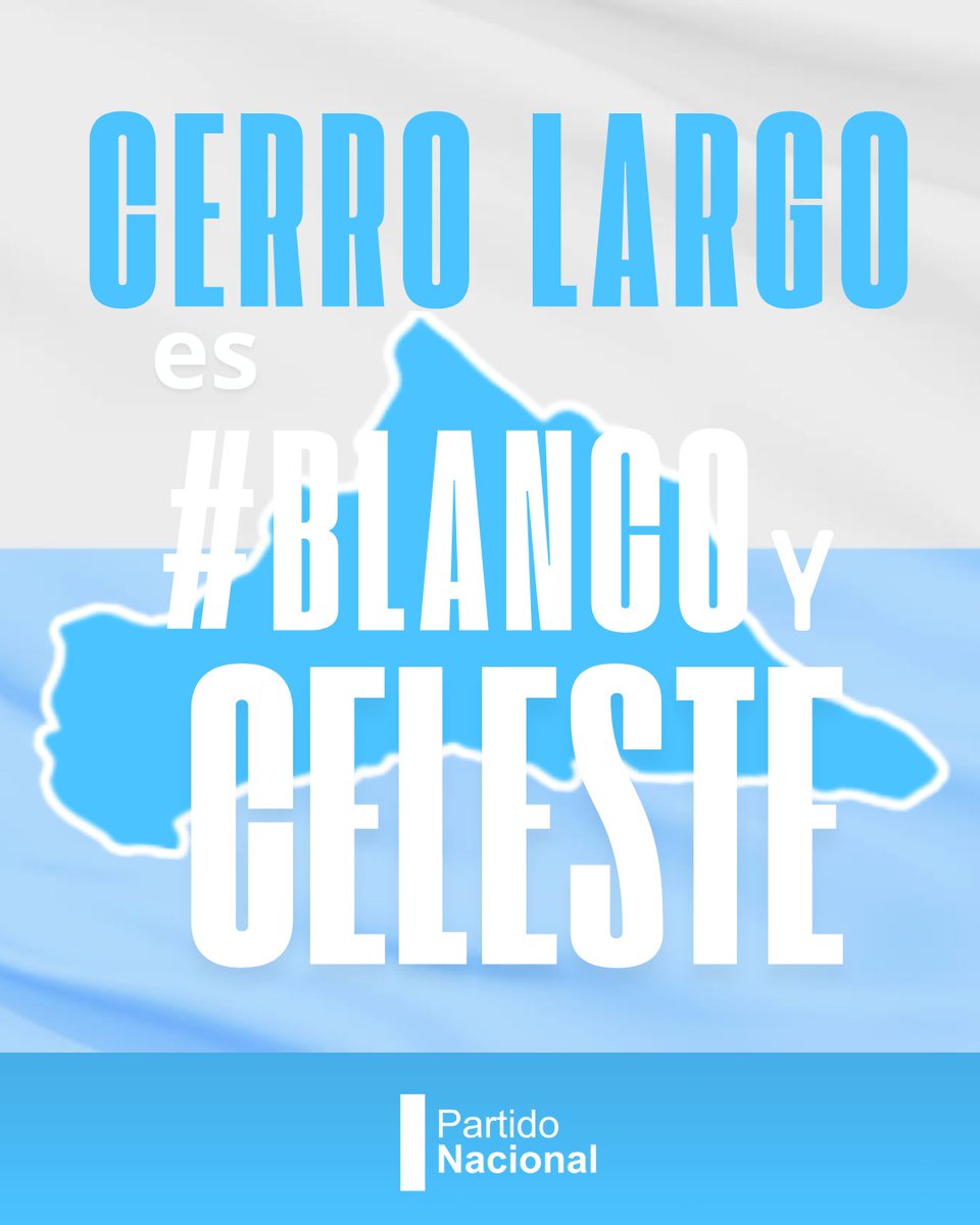 CERRO LARGO es #BlancoYCeleste ⚪️🔵