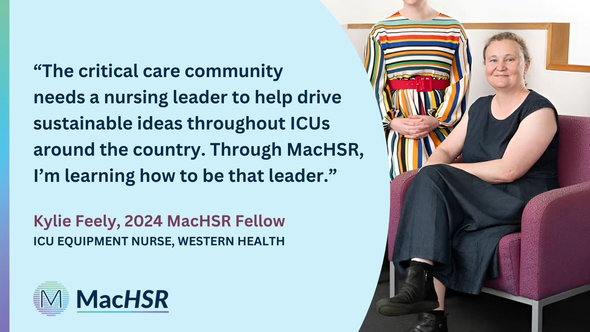 Melbourne Academic Centre for Health (@machaustralia) on Twitter photo Meet Kylie Feely: 2024 MacHSR Fellow, ICU Equipment Nurse & sustainability advocate ♻️
On #InternationalNursesDay, read how Kylie's #MacHSR project aims to accelerate sustainability at <a href="/western_health/">Western Health</a> 🏥
➡️ ow.ly/3eMu50VQFZx
#OurNursesOurFuture
#HealthServicesResearch Meet Kylie Feely: 2024 MacHSR Fellow, ICU Equipment Nurse & sustainability advocate ♻️
On #InternationalNursesDay, read how Kylie's #MacHSR project aims to accelerate sustainability at <a href="/western_health/">Western Health</a> 🏥
➡️ ow.ly/3eMu50VQFZx
#OurNursesOurFuture
#HealthServicesResearch