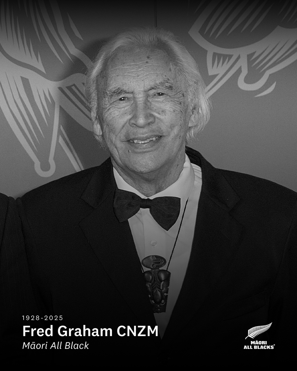We are saddened by the passing of Fred Graham CNZM (Ngāti Korokī Kahukura), a former Māori All Black who went on to become a well-known sculptor and contributor to the arts in Aotearoa. 

Moe mai rā 🖤