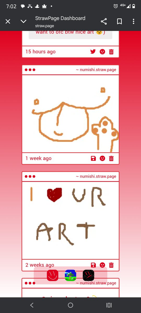 Numishi1's tweet image. I&apos;m so so so soooooo sorry if I didn&apos;t checked my straw page gimmicks AAA but Ty for this silly doodles &amp;lt;333