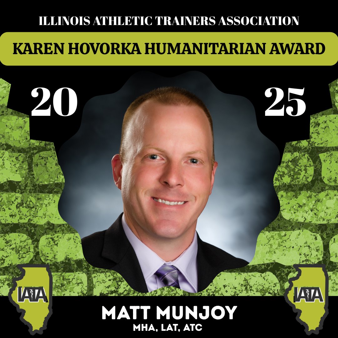 IATA (@ilathtrainers) on Twitter photo The Karen Hovorka Humanitarian Award is given to an individual who displays acts of kindness and service by volunteering time to a charity/non-profit organization. The 2025 Karen Hovorka Humanitarian Award goes to <a href="/MattMunjoy/">Matt Munjoy</a>
#awards #IATA #athletictraining #illinois The Karen Hovorka Humanitarian Award is given to an individual who displays acts of kindness and service by volunteering time to a charity/non-profit organization. The 2025 Karen Hovorka Humanitarian Award goes to <a href="/MattMunjoy/">Matt Munjoy</a>
#awards #IATA #athletictraining #illinois