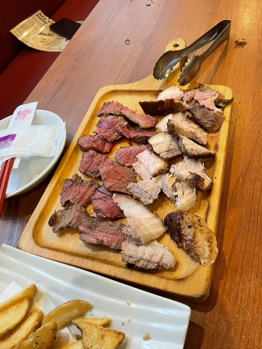 ブラジル人ではない店員さんとシュラスコw