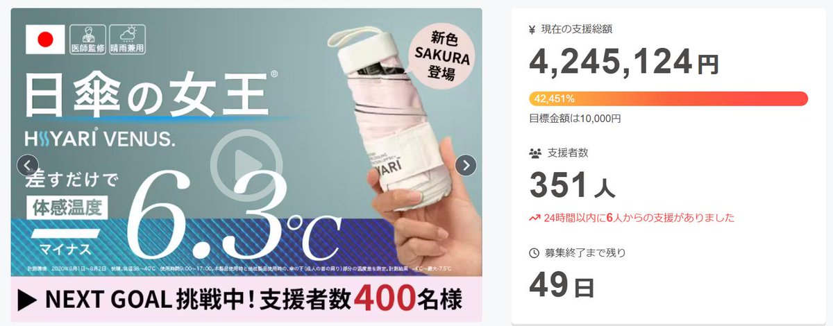 もう買うしかないでしょ、HIYARI 日傘で 熱中症・暑さ対策に - 放射冷却×完全遮光100%日傘｜HIYARI