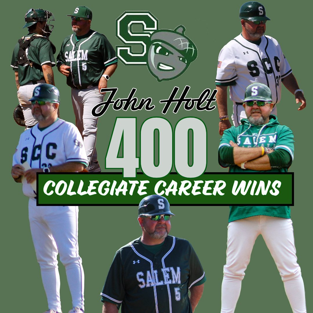 With Saturdays wins over Middlesex, Mighty Oaks Coach John Holt earned his 400th career collegiate win. Join us in congratulating Coach on a well earned milestone!