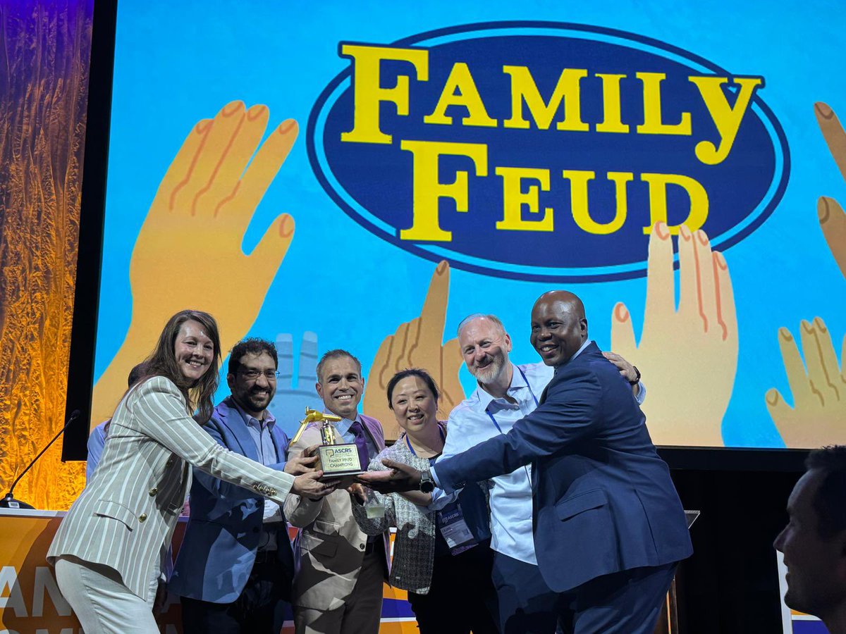 Anna Spivak (@annaspivs) on Twitter photo Congrats EAST team on winning the golden anoscope prize <a href="/ASCRS_1/">ASCRS_1</a> family feud!
#ASCRS25
<a href="/SoniaRamMD/">Sonia Ramamoorthy, MD FACS FASCRS</a> <a href="/SeanLangenfeld/">Sean Langenfeld</a> <a href="/DavidLiskaMD/">David Liska</a> Congrats EAST team on winning the golden anoscope prize <a href="/ASCRS_1/">ASCRS_1</a> family feud!
#ASCRS25
<a href="/SoniaRamMD/">Sonia Ramamoorthy, MD FACS FASCRS</a> <a href="/SeanLangenfeld/">Sean Langenfeld</a> <a href="/DavidLiskaMD/">David Liska</a>
