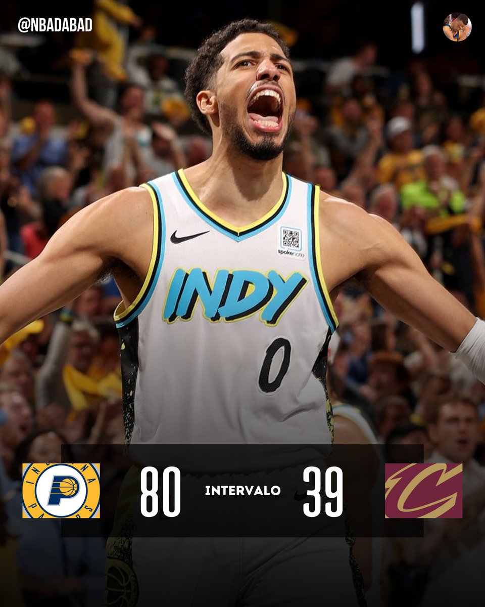 NBAdabad's tweet photo. INDIANA PACERS!!!

41 PONTOS DE VANTAGEM CONTRA O CAVS NO INTERVALO

MISERICÓRDIA https://t.co/aZrAZXYUrj