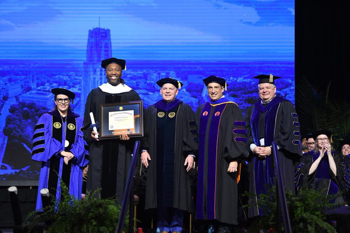 Larry Fitzgerald (@larryfitzgerald) on Twitter photo Thank you, <a href="/PittTweet/">University of Pittsburgh</a>, for this incredible honor.
Before she passed, my mom asked me to finish my education — and I kept that promise.
This past weekend, standing on stage receiving a Doctorate of Letters felt like another way to honor her belief in me.
Grateful — for her, for Thank you, <a href="/PittTweet/">University of Pittsburgh</a>, for this incredible honor.
Before she passed, my mom asked me to finish my education — and I kept that promise.
This past weekend, standing on stage receiving a Doctorate of Letters felt like another way to honor her belief in me.
Grateful — for her, for