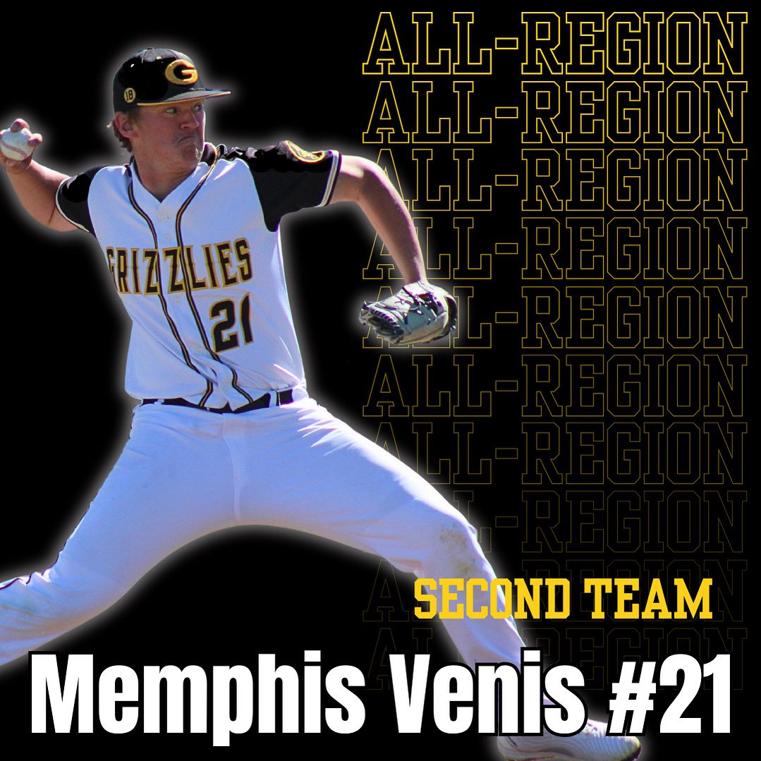 Congratulations to junior <a href="/MemphisVenis/">Memphis Venis</a> for earning 5A North All-Region Second Team Honors for Pitcher!
#GalenaBaseball #GoldStandard