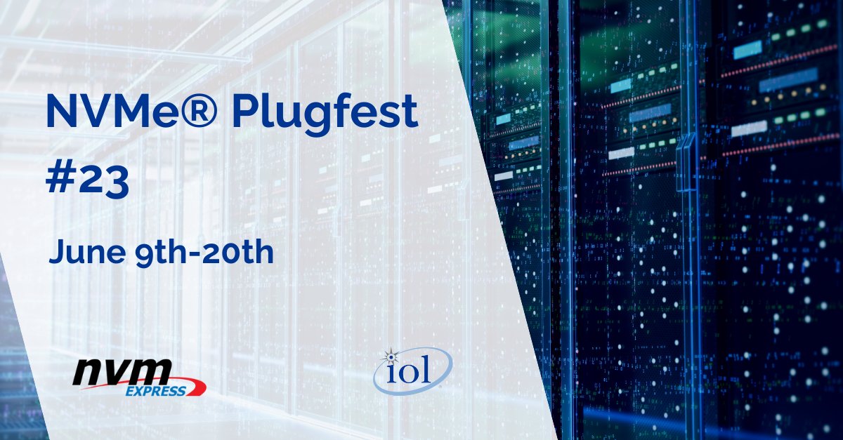 Last chance to register for our Pre-Plugfest webinar ahead of NVMe® Plugfest #23 on tomorrow May 13 at 2:00 PM EDT. This session will provide essential information on Plugfest logistics, registration tips, and the testing flow. Register today! bit.ly/NVMe-info