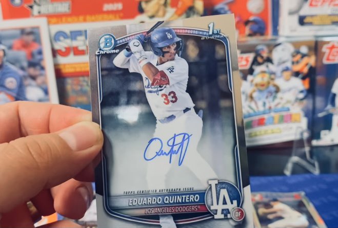 Cutting_E_Cards's tweet image. Not a bad pull out of a 25 Bowman blaster box. Thoughts?
#ToppsBowman 
#MLB 
#hobby