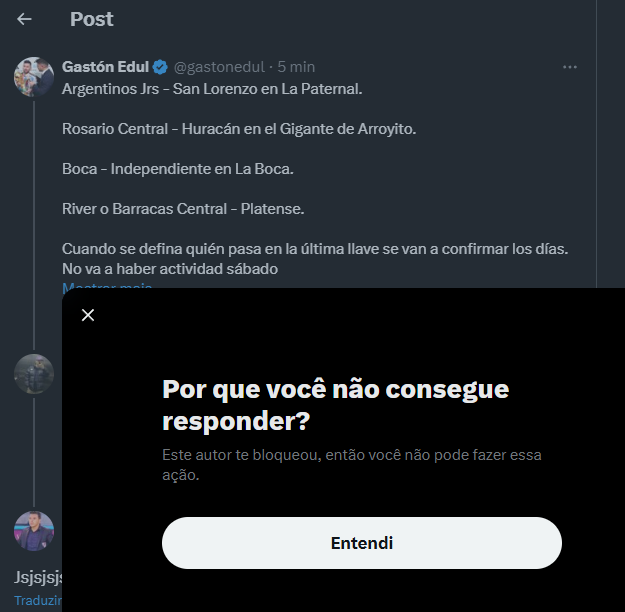 Cuando te meten block es porque entró todisima la bala.