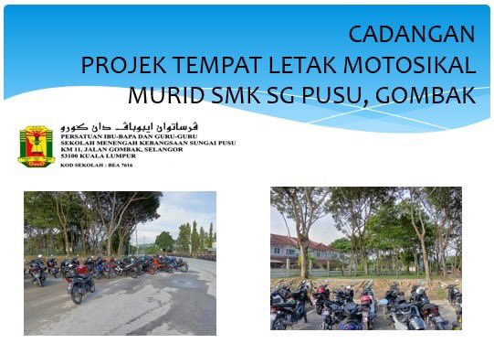 izzuddinhazan's tweet photo. CROWDFUNDING UNTUK TEMPAT LETAK MOTOR PELAJAR SMK SUNGAI PUSU

Salam semua,

Saya nak ajak anda semua — komuniti X, alumni SMKSP dan sesiapa saja yang terbaca — untuk sama-sama bantu satu usaha kecil namun besar maknanya. https://t.co/wIqJBRGvaZ