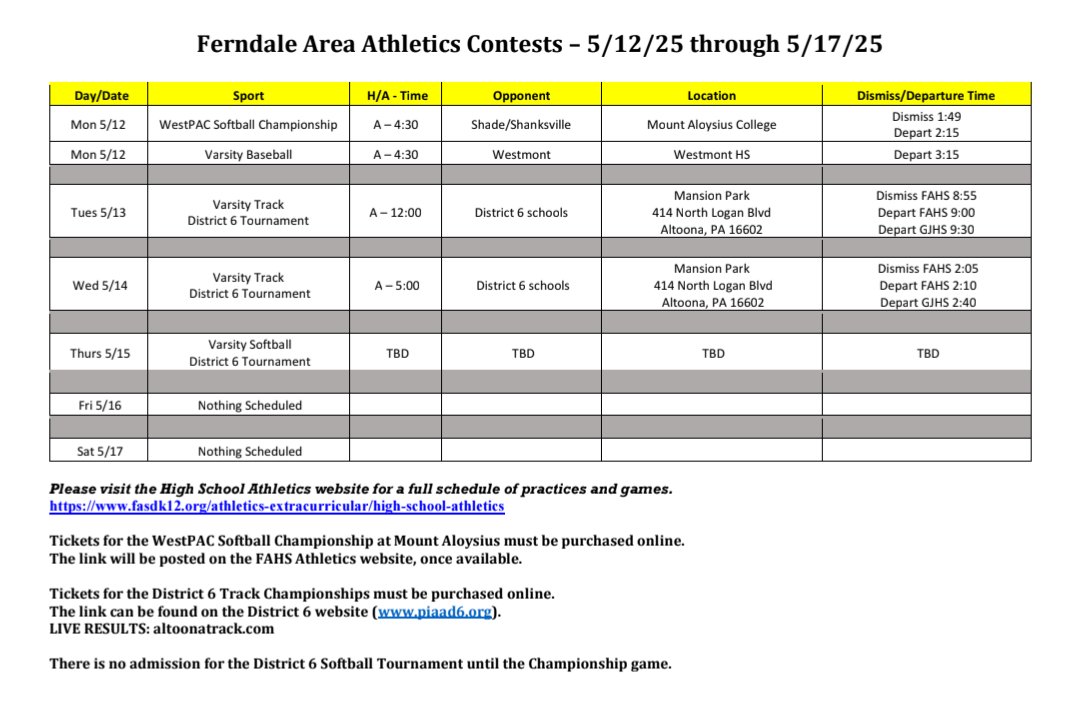 Ferndale Area JSHS tweet media